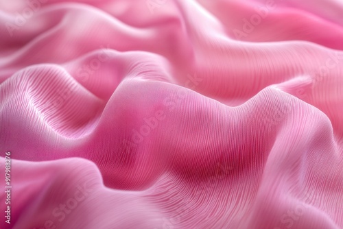 Pink Fabric Close-Up,