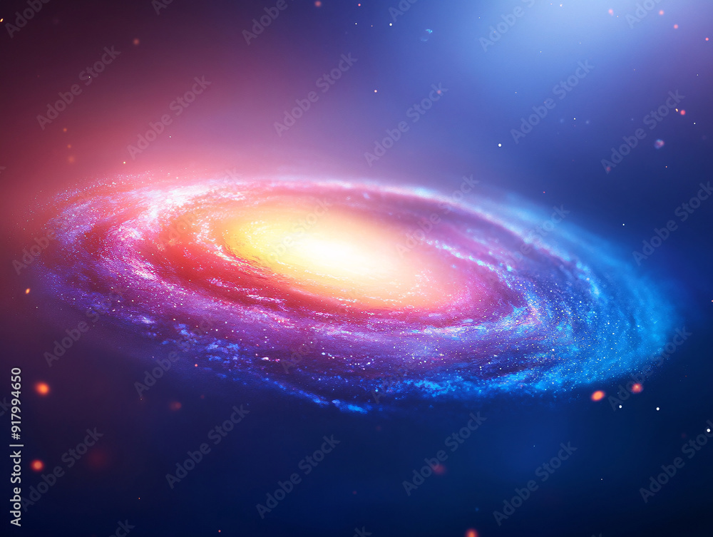 Obraz premium Colorful cosmic nebulae Celestial wonders Cosmic starry sky concept illustration