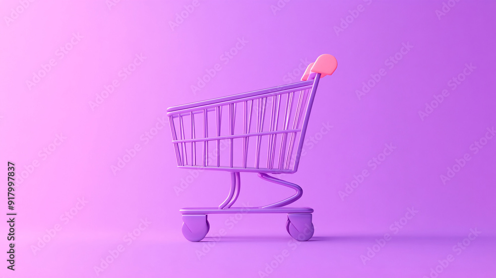 3d shopping cart promotion scene 618 Double eleven double twelve illustration 3d shopping cart promotion scene 618 Double eleven double twelve illustration