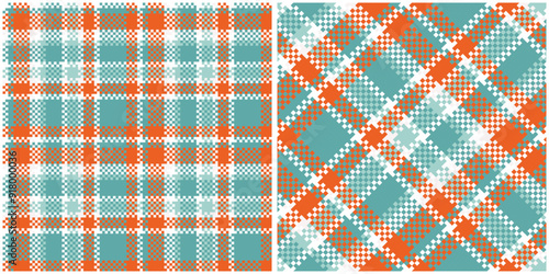 Tartan Seamless Pattern. Sweet Pastel Plaids Pattern Seamless Tartan Illustration Vector Set for Scarf, Blanket, Other Modern Spring Summer Autumn Winter Holiday Fabric Print.