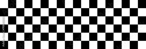 Black and white chess pattern. Checkerboard seamless vector illustration. Abstract checkered checkerboard for game. Grid geometric rectangle shape. Race flag. Retro mosaic floor.