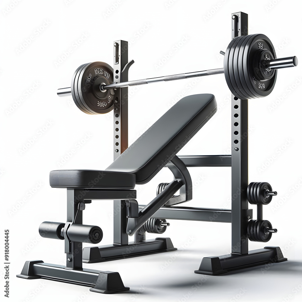 Fototapeta premium bench press chest workout