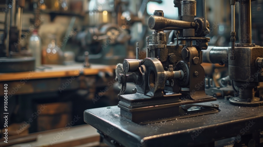 Fototapeta premium Detailed Wallpaper of Vintage or Specialized Tools for Workshop