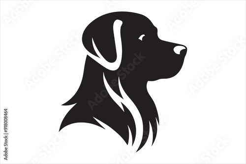 Dog silhouettes image .