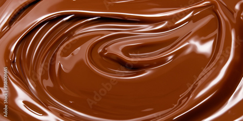 melted chocolate swirl