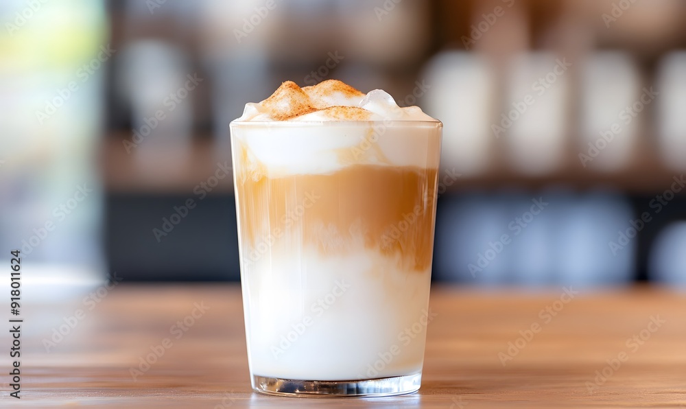 iced flatwhite in a small glass cup, Generative AI iced flatwhite in a small glass cup, Generative AI