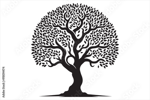 Tree Silhouette Image.