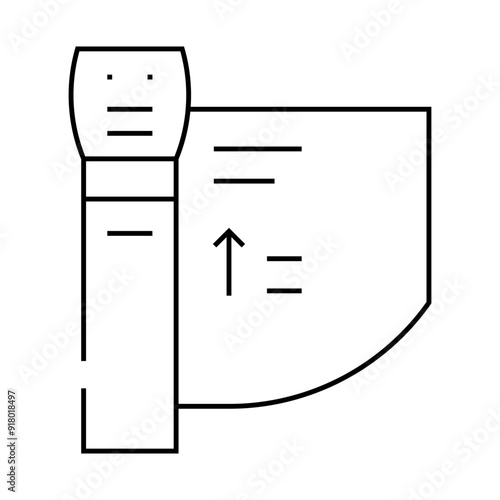 turnstile equipment line icon vector. turnstile equipment sign. isolated contour symbol black illustration