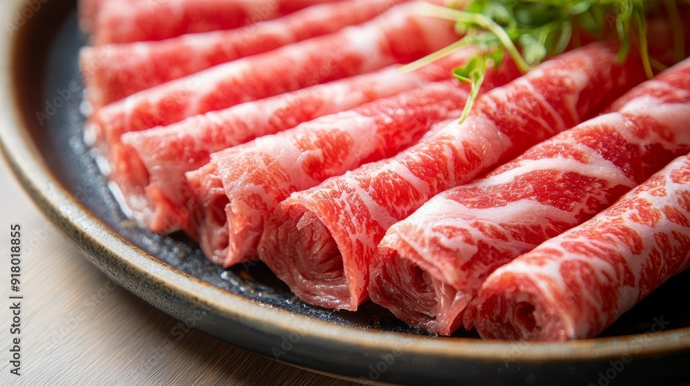 Delicious Beef Rolls on a Dish, Perfect for Food Presentation and Culinary Arts Generative AI Delicious Beef Rolls on a Dish, Perfect for Food Presentation and Culinary Arts Generative AI