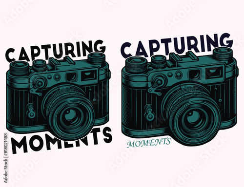Photography t shirt design, World photography day vector, Typography design, Photographer T shirt Design, design for t-shirt and other use.