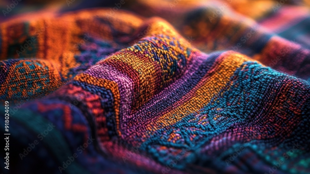 Colorful Woven Fabric Colorful Woven Fabric