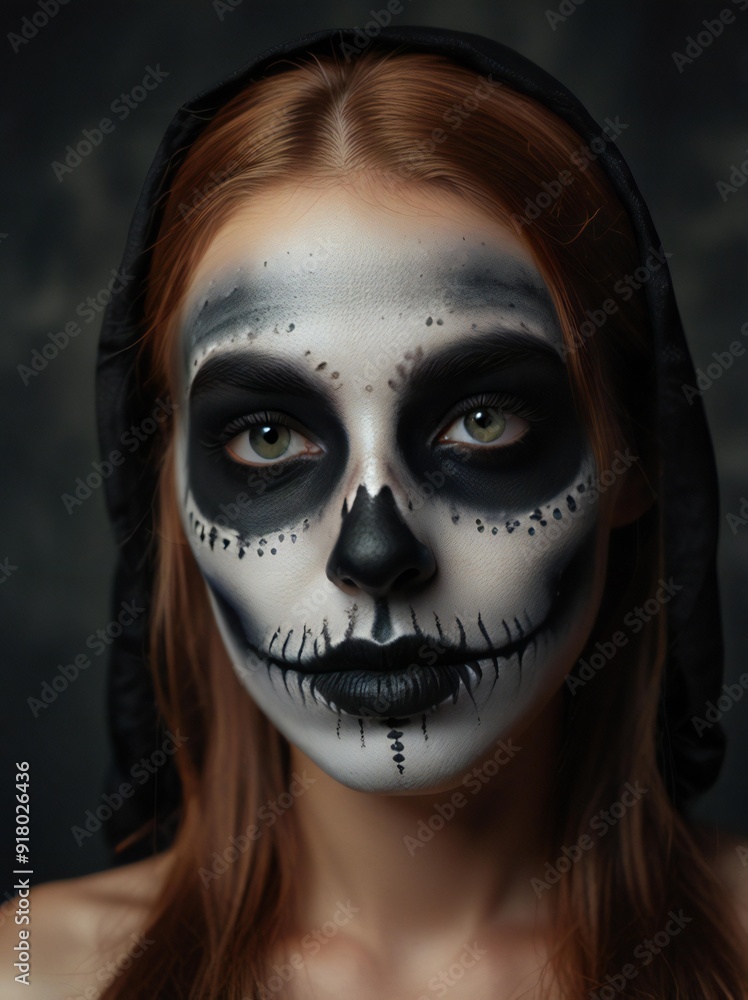 portrait of a person with a mask portrait of a person with a mask
