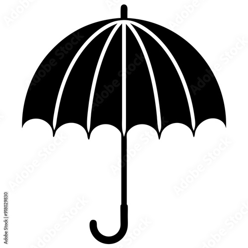 umbrella-set-simple-icon-silhouette-vector.