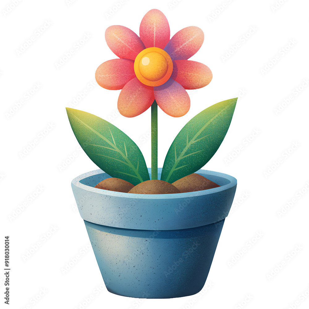flower in a pot flower in a pot