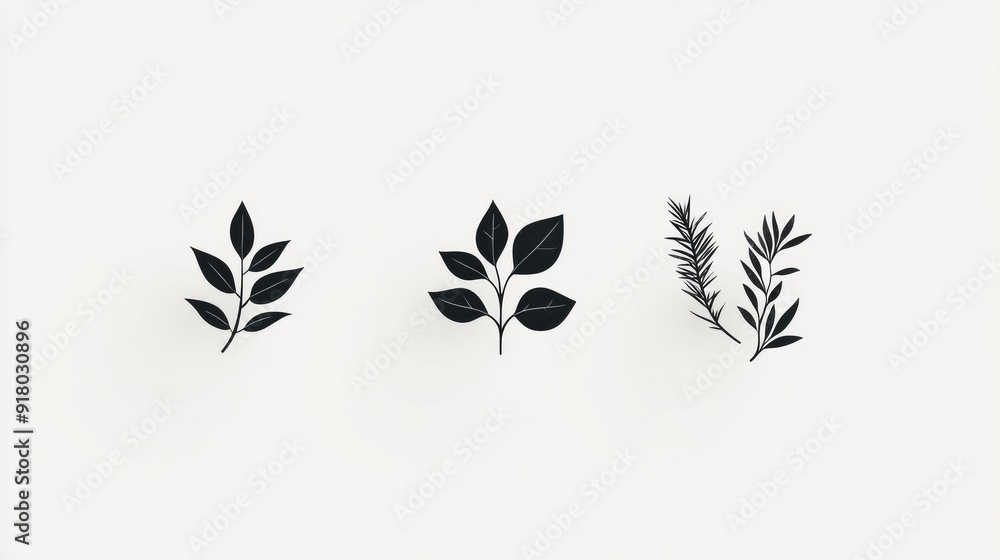 Collection of minimalist logo templates, easy to customize, on a white background Collection of minimalist logo templates, easy to customize, on a white background