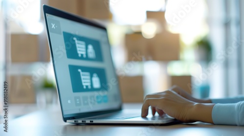 Remote Procurement: Purchaser Finalizing Purchase Order with Vendor via Email for Business Transaction, Online Supply Chain Management