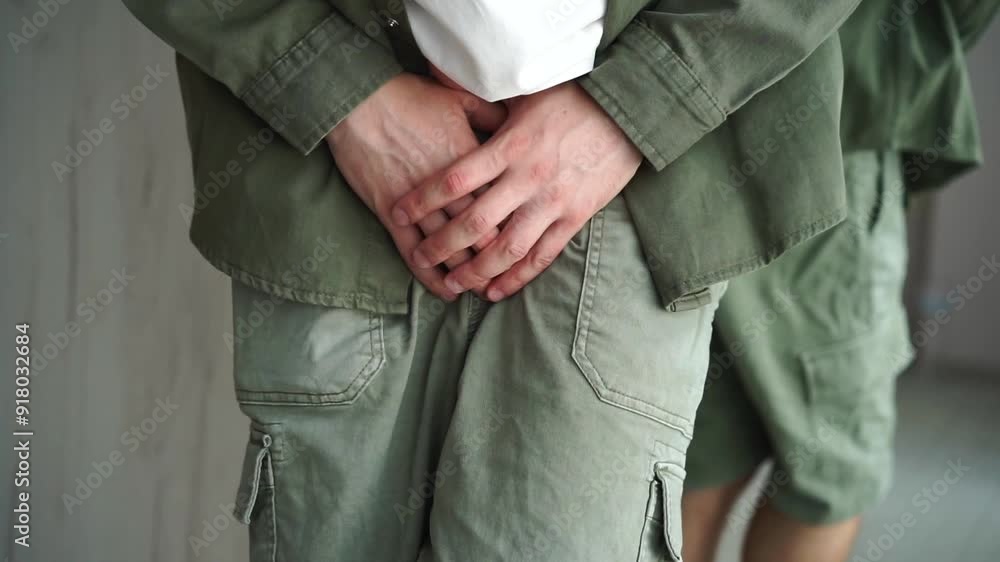 Urinary incontinence.
A man wants to go to the toilet