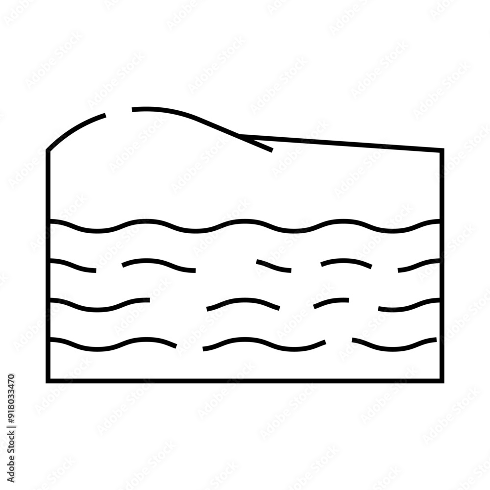 beach summer vacation line icon vector. beach summer vacation sign. isolated contour symbol black illustration beach summer vacation line icon vector. beach summer vacation sign. isolated contour symbol black illustration