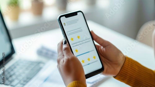 Digital Feedback: User Filling Service Review Form on Smartphone for Online Review System