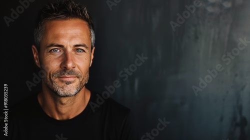 Male Profile in Dramatic Lighting During a Contemplative Moment