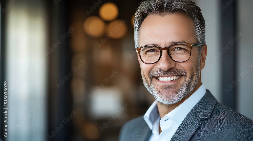 A middle-aged man with a grey beard and glasses smiles warmly at the camera, standing in a professional setting. A middle-aged man with a grey beard and glasses smiles warmly at the camera, standing in a professional setting.