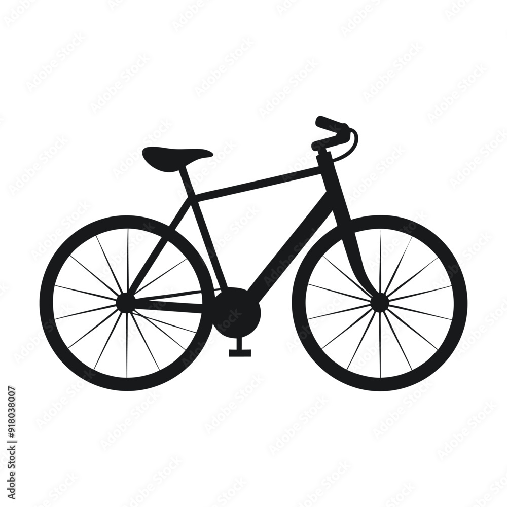 Fototapeta premium Vintage bicycle, isolated on a clean white background