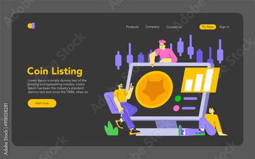 GameFi. Flat Vector Illustration