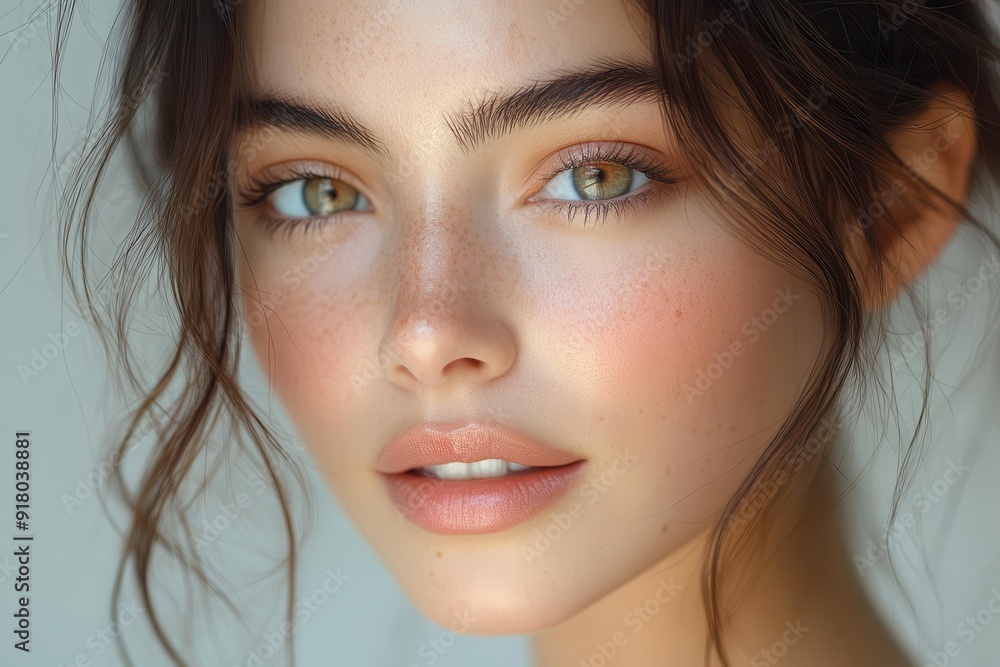 radiant skincare portrait closeup of womans flawless glowing skin soft touch emphasizing smoothness warm lighting enhancing natural beauty serene expression of confidence radiant skincare portrait closeup of womans flawless glowing skin soft touch emphasizing smoothness warm lighting enhancing natural beauty serene expression of confidence