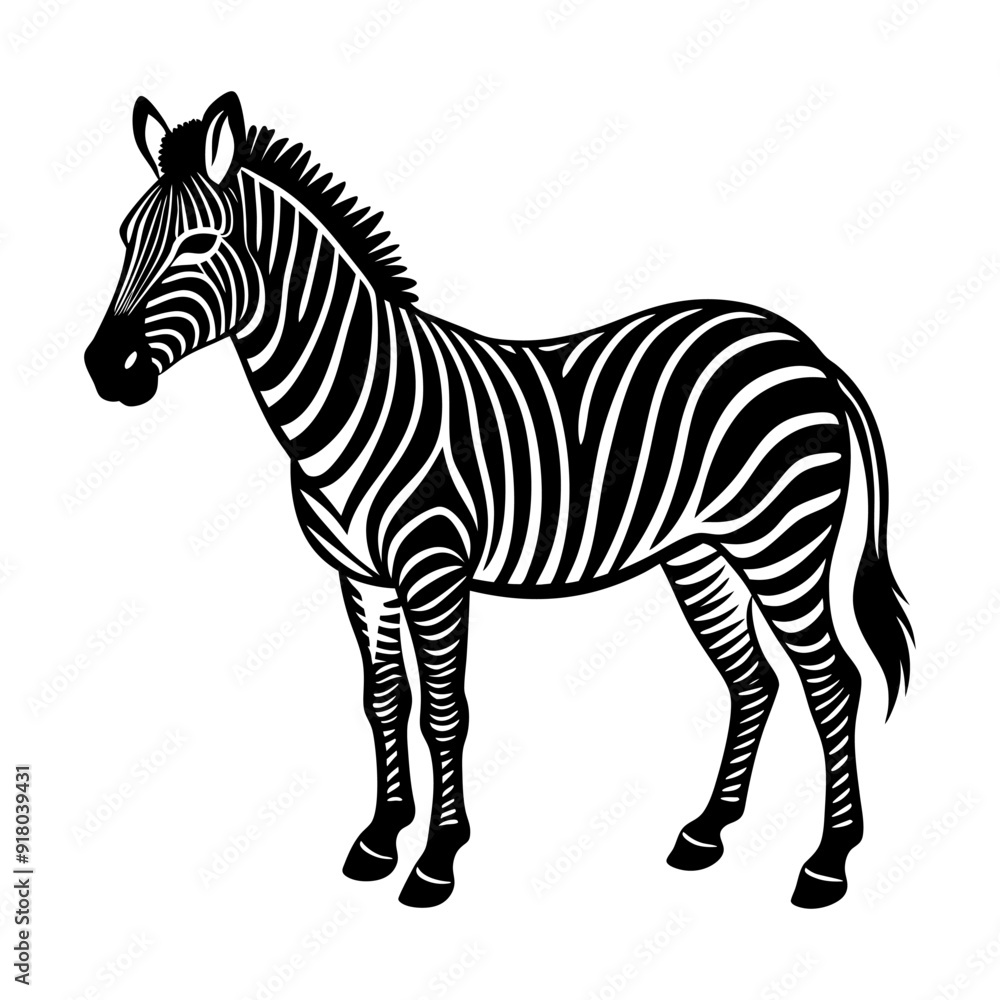 Obraz premium Zebra illustration vector