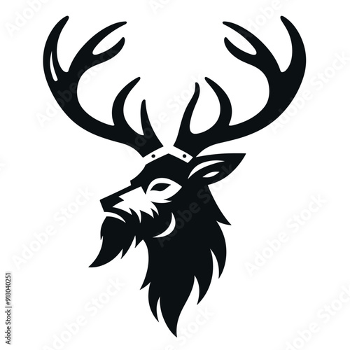 Stylized drawing, ancient Scythian art, ethnic theme, vector design
