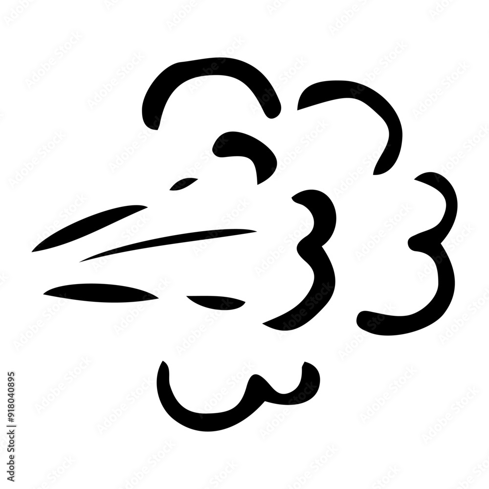 Sprayed cloud of aerosol hand drawn doodle. Home scenting. Vector outline line art illustration. Sprayed cloud of aerosol hand drawn doodle. Home scenting. Vector outline line art illustration.