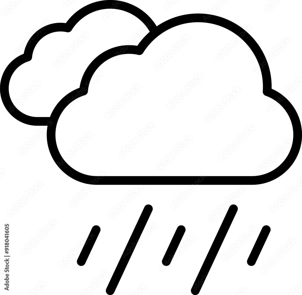 Simple outline cloud vector icon. Symbol for forecast and online data storage. Isolated illustration in white background. Simple outline cloud vector icon. Symbol for forecast and online data storage. Isolated illustration in white background.