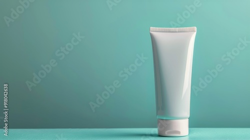 White Tube on Turquoise Surface