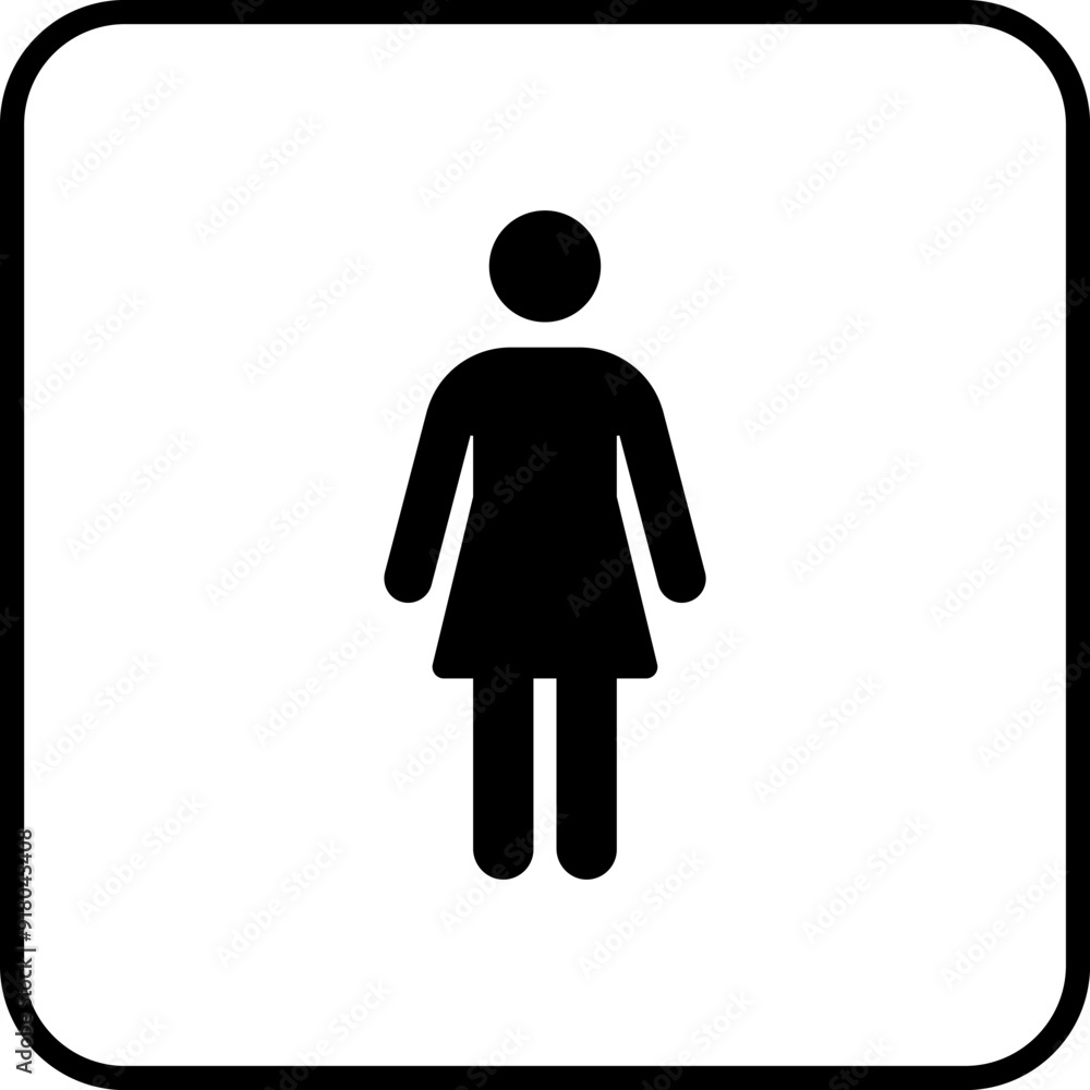 Toilet vector icon. WC sign. Female or male restroom. WC door plate symbol illustration. Toilet vector icon. WC sign. Female or male restroom. WC door plate symbol illustration.