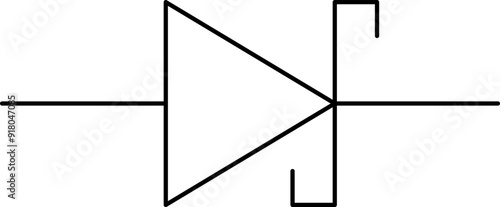 Electronic circuit symbols. Graphic symbols for electrical components in schematic circuit diagrams. Vector .
