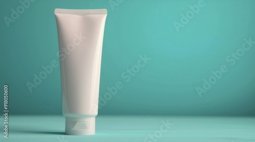 White Tube on Turquoise Surface