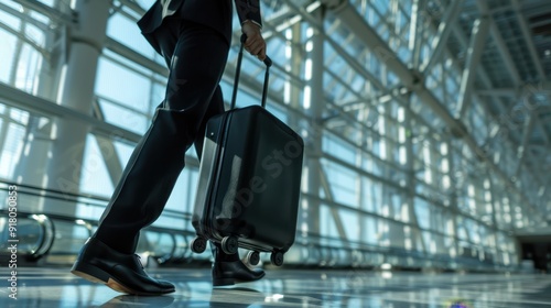 The man with luggage photo