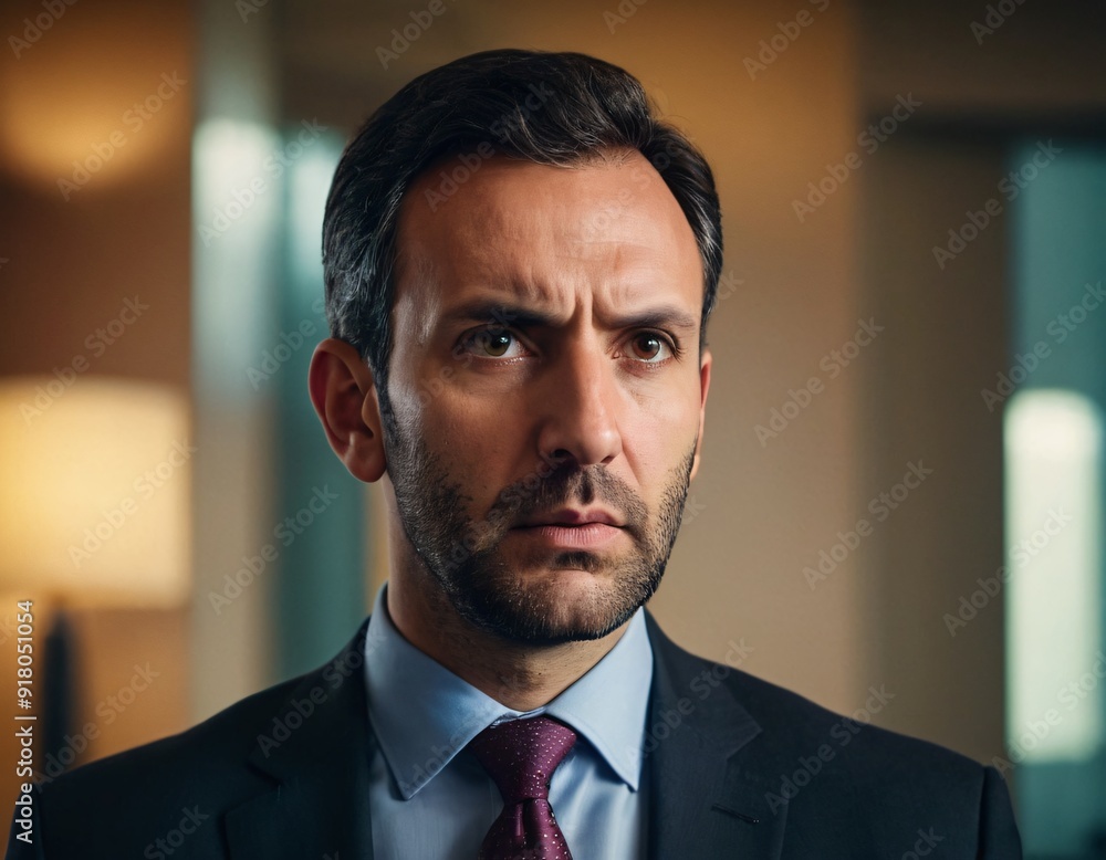 portrait of a confused business man portrait of a confused business man