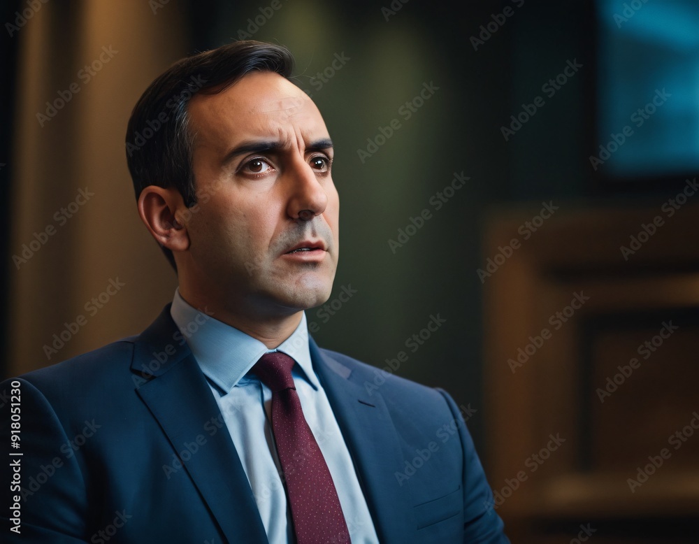 portrait of a confused business man portrait of a confused business man