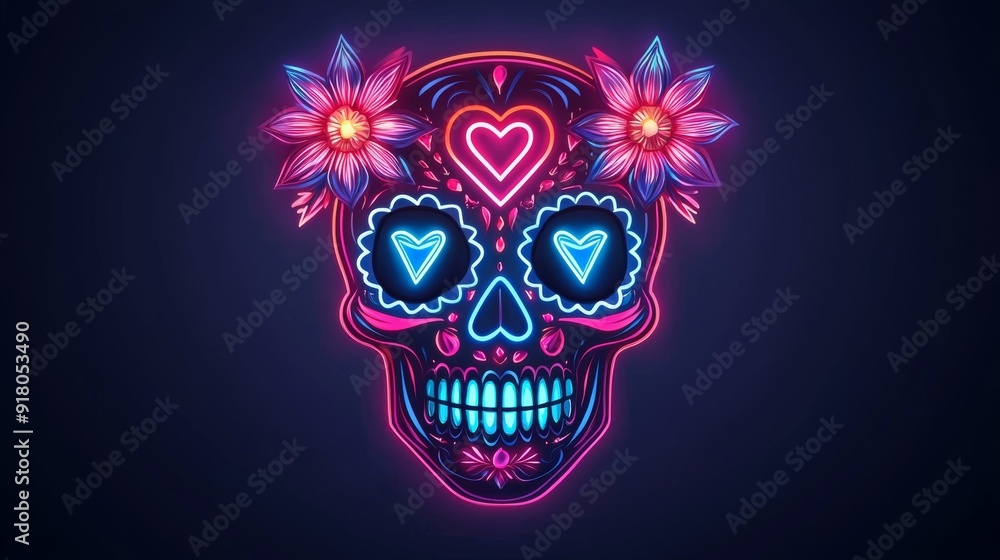 neon skull wallpapers neon skull wallpapers