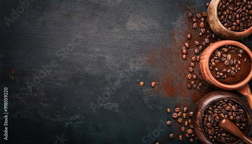 A set of coffee beans  photo