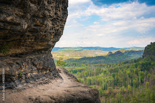 hiking trail in the saxon switzerland
