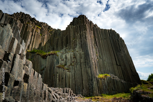 panská skála volcanic formation in czech republic photo