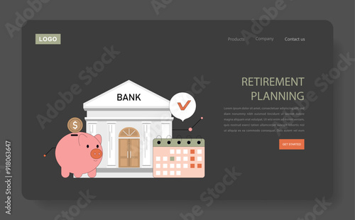 Positive Aging. Flat Vector Illustration