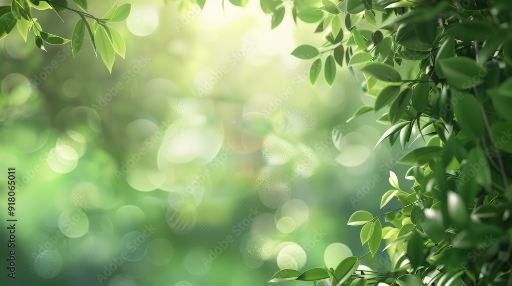 Blurred leafy backdrop Blurred leafy backdrop