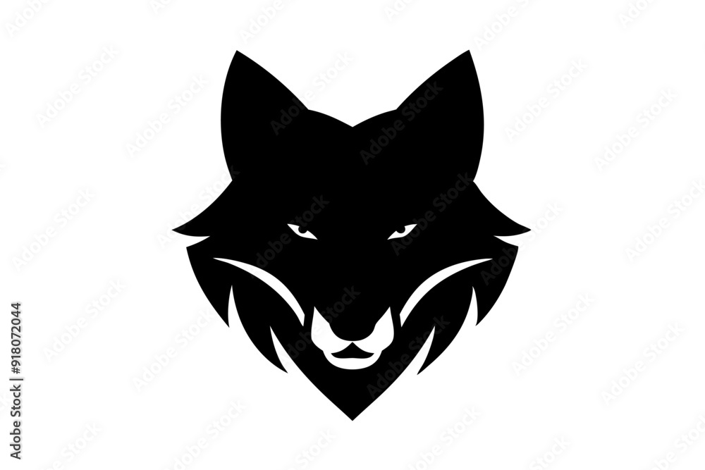 Red Wolf Minimalist and Flat Logo Vector Illustration Cute and Funny Cartoon Animal Clipart Icon Red Wolf Minimalist and Flat Logo Vector Illustration Cute and Funny Cartoon Animal Clipart Icon