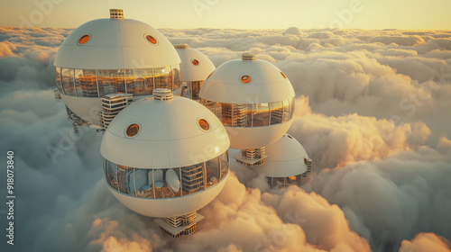 space home above the clouds