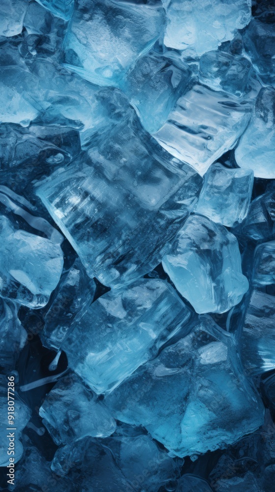 Ice Material Structure Background - Generative AI Ice Material Structure Background - Generative AI