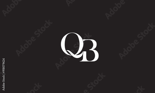 QB, BQ , Q ,B Abstract Letters Logo Monogram	