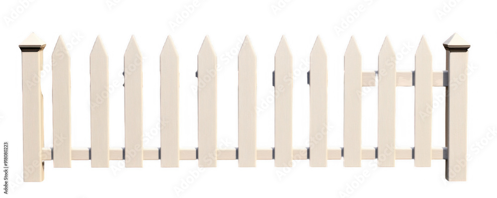 Picket Fence with Pointed Tops